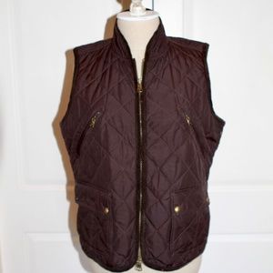 Ralph Lauren Brown Quilted Vest